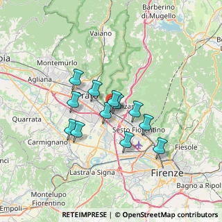 Mappa VAI DI PRATO, 50141 Calenzano FI, Italia (5.345)