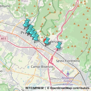 Mappa VAI DI PRATO, 50141 Calenzano FI, Italia (3.37636)