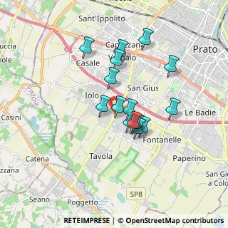 Mappa Viale XVI Aprile, 59100 Prato PO, Italia (1.42)