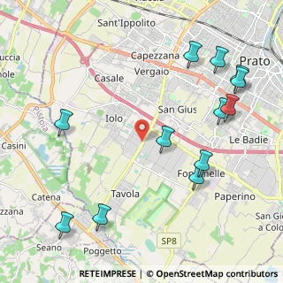 Mappa Viale XVI Aprile, 59100 Prato PO, Italia (2.675)