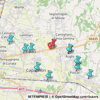 Mappa Via della Cateratta, 55012 Capannori LU, Italia (2.38)