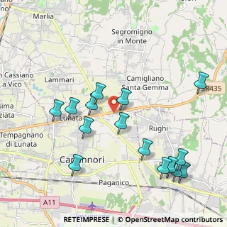 Mappa Via della Cateratta, 55012 Capannori LU, Italia (2.27)
