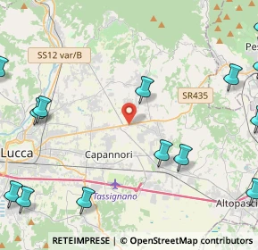 Mappa Via della Cateratta, 55012 Capannori LU, Italia (7.04188)