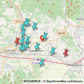 Mappa Via della Cateratta, 55012 Capannori LU, Italia (3.89813)