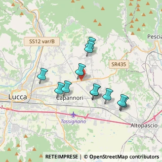 Mappa Via della Cateratta, 55012 Capannori LU, Italia (3.24818)