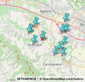 Mappa Via delle Scalette, 51039 Quarrata PT, Italia (3.38333)