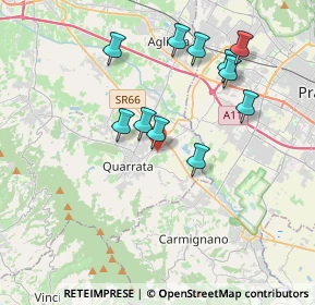 Mappa Via delle Scalette, 51039 Quarrata PT, Italia (3.62455)