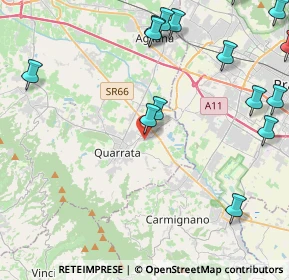 Mappa Via delle Scalette, 51039 Quarrata PT, Italia (6.643)