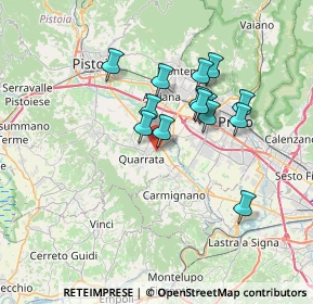 Mappa Via delle Scalette, 51039 Quarrata PT, Italia (5.89929)