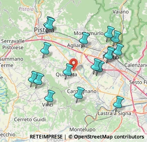 Mappa Via delle Scalette, 51039 Quarrata PT, Italia (8.03412)