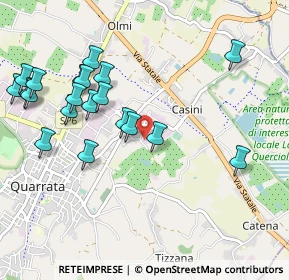 Mappa Via delle Scalette, 51039 Quarrata PT, Italia (1.144)