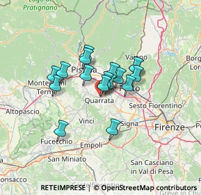 Mappa Viale Montalbano, 51039 Quarrata PT, Italia (9.49941)