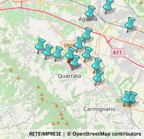 Mappa Viale Montalbano, 51039 Quarrata PT, Italia (3.822)
