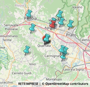 Mappa Viale Montalbano, 51039 Quarrata PT, Italia (5.88563)