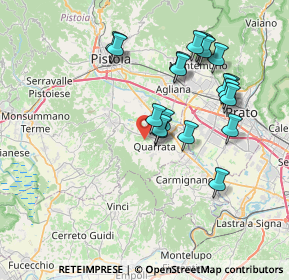 Mappa Via San Gregorio, 51039 Quarrata PT, Italia (7.437)