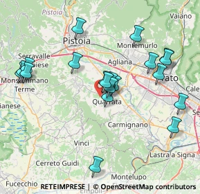 Mappa Via San Gregorio, 51039 Quarrata PT, Italia (8.053)