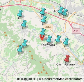 Mappa Via San Gregorio, 51039 Quarrata PT, Italia (4.15462)