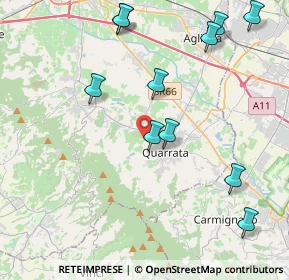 Mappa Via San Gregorio, 51039 Quarrata PT, Italia (4.85455)