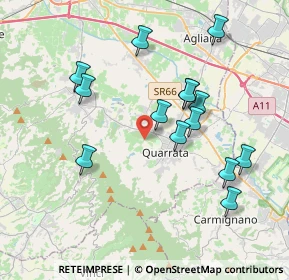 Mappa Via San Gregorio, 51039 Quarrata PT, Italia (3.84143)