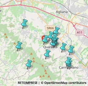 Mappa Via San Gregorio, 51039 Quarrata PT, Italia (3.30333)