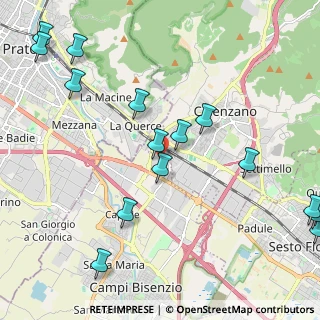 Mappa Italia, 50013 Campi Bisenzio FI, Italia (2.77067)