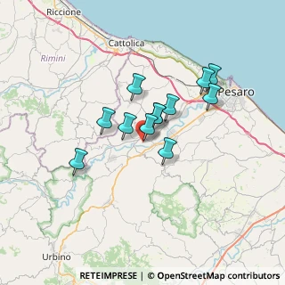 Mappa Via XXV Aprile, 61022 Vallefoglia PU, Italia (5.155)
