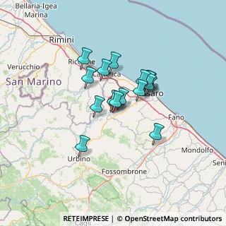 Mappa Via XXV Aprile, 61022 Vallefoglia PU, Italia (9.8925)