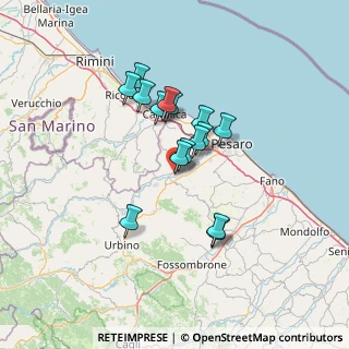 Mappa Via XXV Aprile, 61022 Vallefoglia PU, Italia (10.762)