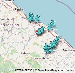 Mappa Via G. Donizetti, 61020 Montecchio PU, Italia (12.4205)