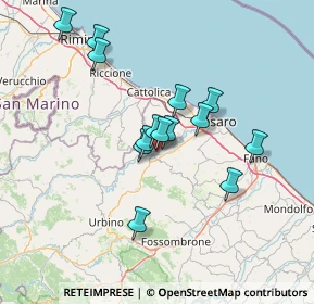 Mappa Via G. Donizetti, 61020 Montecchio PU, Italia (11.91429)