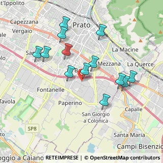 Mappa Via Luigi Galvani, 59100 Prato PO, Italia (1.89)
