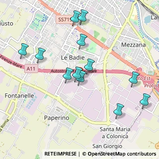 Mappa Via Luigi Galvani, 59100 Prato PO, Italia (1.05417)