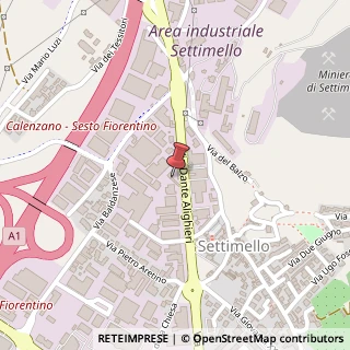 Mappa Via Dante Alighieri, 14, 50041 Calenzano, Firenze (Toscana)