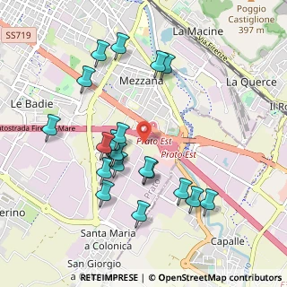 Mappa Via del Beccarello, 59100 Prato PO, Italia (0.9855)