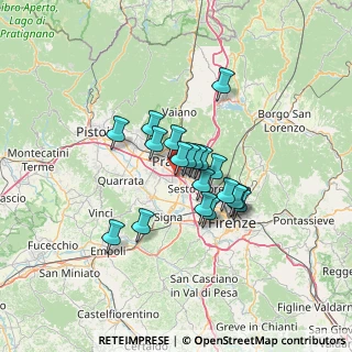 Mappa Via del Beccarello, 59100 Prato PO, Italia (9.71316)