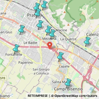 Mappa Traversa a Via Beccarello, 59100 Prato PO, Italia (2.60182)