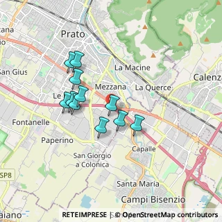 Mappa Traversa a Via Beccarello, 59100 Prato PO, Italia (1.48182)