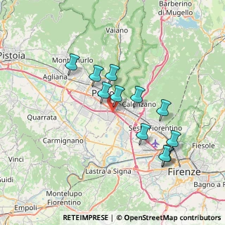 Mappa Traversa a Via Beccarello, 59100 Prato PO, Italia (6.64545)