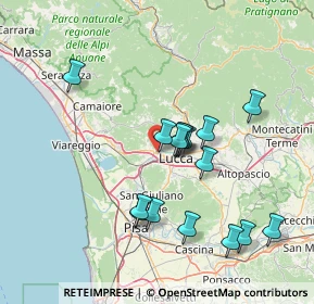 Mappa Via della Chiesa di Nave, 55100 Lucca LU, Italia (14.28)
