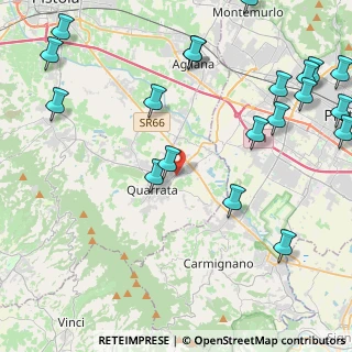 Mappa Via Tevere, 51039 Quarrata PT, Italia (6.091)