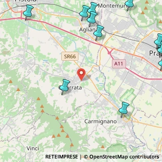Mappa Via Tevere, 51039 Quarrata PT, Italia (7.9765)