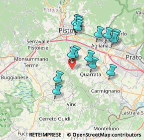 Mappa Via Scopetana, 51039 Quarrata PT, Italia (6.93867)