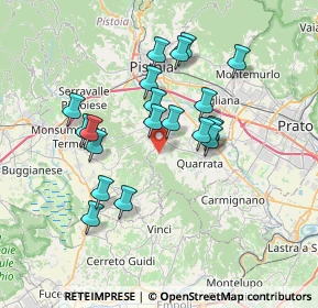 Mappa Via Scopetana, 51039 Quarrata PT, Italia (6.512)