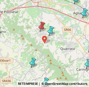 Mappa Via Scopetana, 51039 Quarrata PT, Italia (7.44571)
