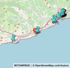 Mappa 18017 San Lorenzo al Mare IM, Italia (5.9875)