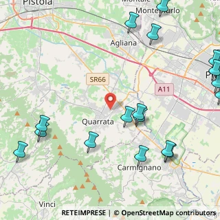 Mappa Via Bocca di Gora e Tinaia, 51039 Quarrata PT, Italia (6.5585)