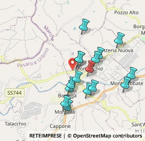 Mappa Via Mostar, 61020 Montecchio PU, Italia (1.67375)