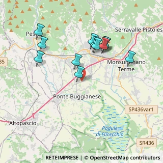 Mappa Via Camporcioni Est, 51019 Ponte Buggianese PT, Italia (3.84417)