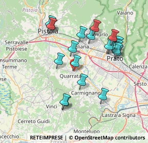 Mappa Via Andrea Mantegna, 51039 Quarrata PT, Italia (7.643)