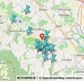 Mappa Via Vecchia I Tronco Fiorentina, 51039 Quarrata PT, Italia (1.56077)